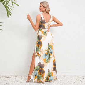 Frühlingshaftes Maxikleid mit Blumenprint für besondere Anlässe