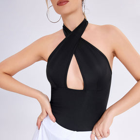 Eleganter Schwarzer Damen-Body Perfekt für Frühling & Abend