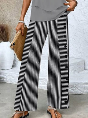 Elegante Streifenhose Klassisch Perfekt für Büro und Freizeit