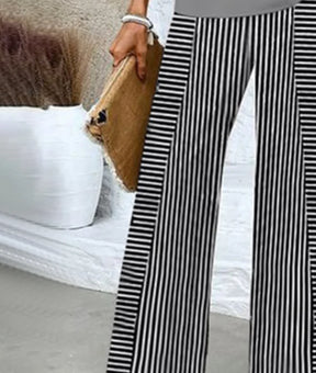 Elegante Streifenhose Klassisch Perfekt für Büro und Freizeit